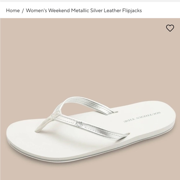 Southern Tide Silver Flip Flops - Picture 4 of 6